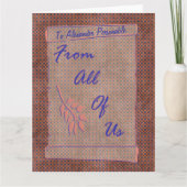 Van ons allemaal  oversized Scroll Kaart (Voorkant)