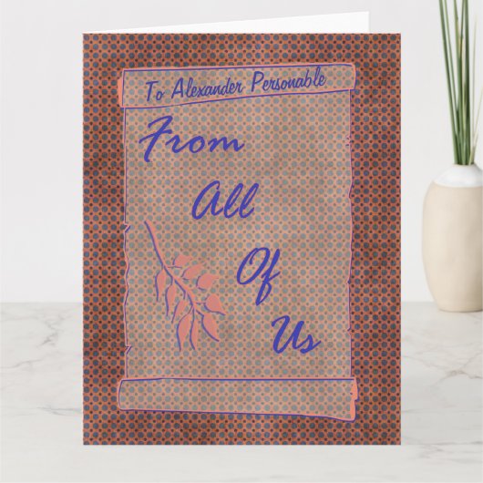 Van ons allemaal oversized Scroll Kaart (Voorkant)