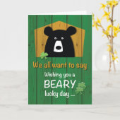Van ons allemaal, St. Patrick's Day met Beer Kaart (Gele Bloem)