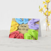 VAN ONS ALLEMAAL - TEENSLIPPERS BIRTHDAY KAART (Gele Bloem)