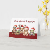 Van ons allemaal tot jullie schattige dieren in de kaart (Gele Bloem)