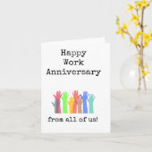 Van ons allemaal, Work Jubileum Kaart (Gele Bloem)