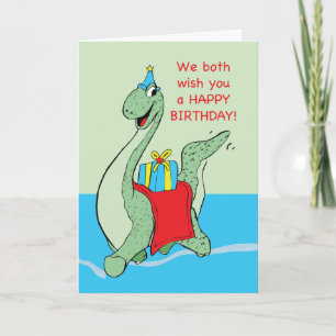 Van ons beiden, jongen, Verjaardag Dinosaurus Kaart