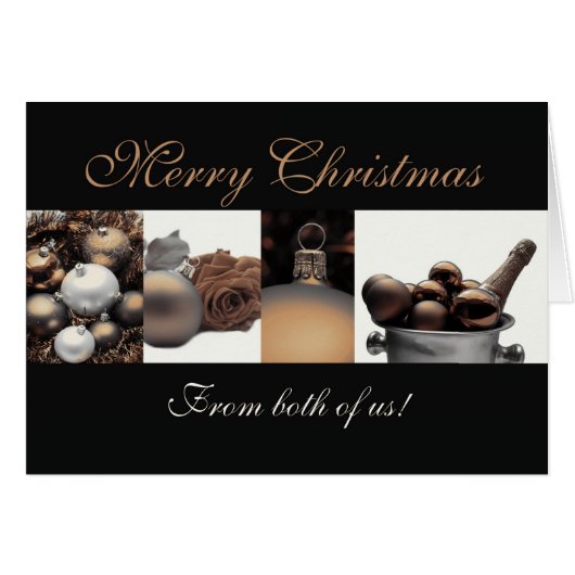 Van ons beiden Merry Kerstsepia (Voorkant Horizontaal)