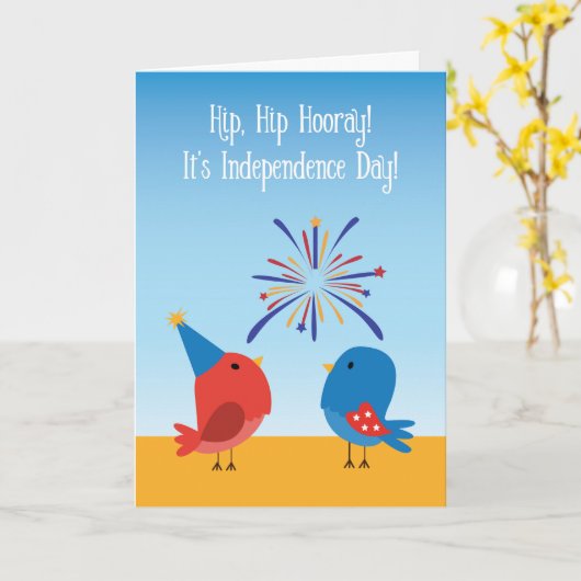 Van ons beiden Schattigee Vogels kijken naar vuurw Kaart (Gele Bloem)