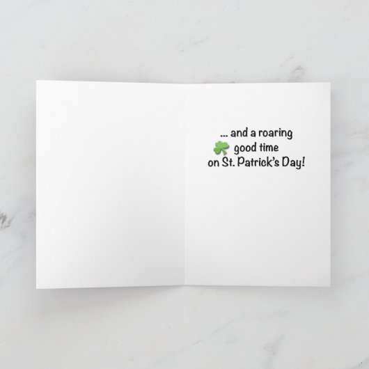 Van ons beiden, St. Patrick's Day met Beer Kaart (Binnen)