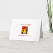 Van ons de hele verjaardag met alstromeria lily bl kaart (Achterkant)