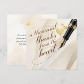 Van ons hart naar het uwe bedankkaartje (Voorkant / Achterkant)