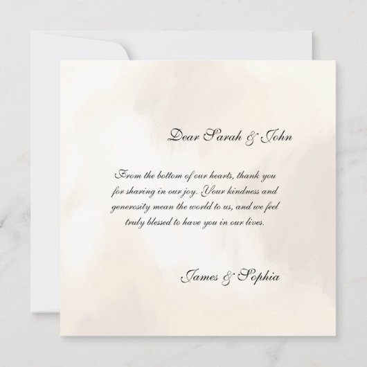 Van ons hart naar het uwe bedankkaartje (Achterkant)