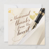 Van ons hart naar het uwe bedankkaartje (Voorkant)