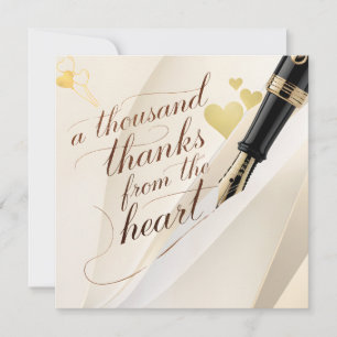 Van ons hart naar het uwe bedankkaartje