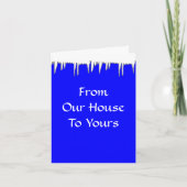 Van Ons Huis aan van u - de Wenskaarten van de Feestdagen Kaart (Voorkant)