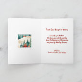 Van ons huis  foto Kerst Kaart (Binnen)