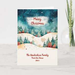 Van ons huis  foto Kerst Kaart