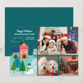 Van ons huis naar de jouwe 3 foto vakantie Kaart (Voorkant / Achterkant)