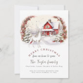 Van ons huis naar de Kaart van uw kerstvakantie (Voorkant)