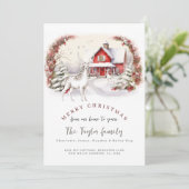 Van ons huis naar de Kaart van uw kerstvakantie (Staand voorkant)