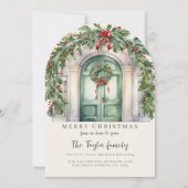 Van ons huis naar de Kaart van uw kerstvakantie (Voorkant)