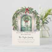 Van ons huis naar de Kaart van uw kerstvakantie (Staand voorkant)