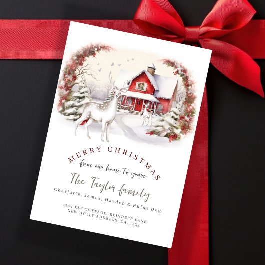 Van ons huis naar de Kaart van uw kerstvakantie