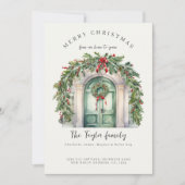 Van ons huis naar de Kaart van uw kerstvakantie (Voorkant)