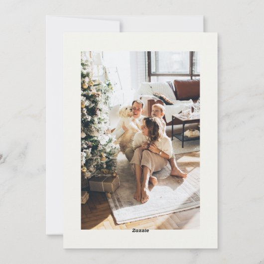 Van ons huis naar de Kaart van uw kerstvakantie (Achterkant)