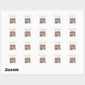 Van ons huis naar het jouwe Kerst sticker (Vel)