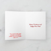 Van ons huis naar het jouwe met Kerstmis Feestdagen Kaart (Binnen)