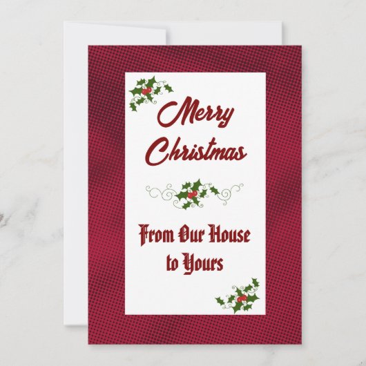 Van Ons Huis Naar Jouw Huis Kerstkaart (Voorkant)