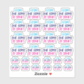 Van ons huis naar uw vinyl Sticker (Vel)