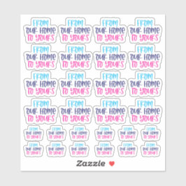 Van ons huis naar uw vinyl Sticker