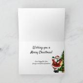 Van ons huis tot aan uw prettige kerstfeestdag feestdagen kaart (Binnen)