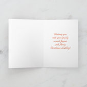 Van ons huis tot de jouwe Scotty Dog Christmas Feestdagen Kaart (Binnen)