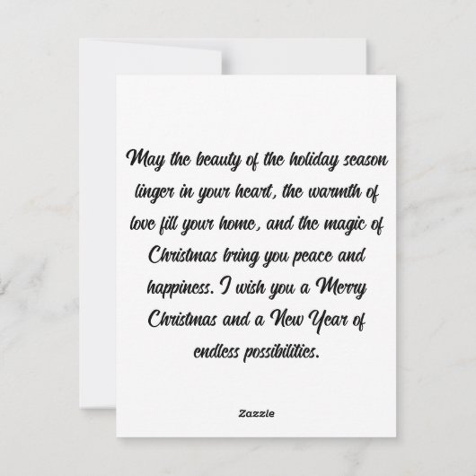 Van ons huis tot het jouwe feestdagenkaart (Achterkant)