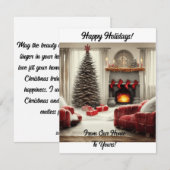 Van ons huis tot het jouwe feestdagenkaart (Voorkant / Achterkant)