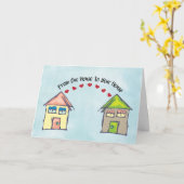 Van ons huis tot je huis Sending Love Kaart (Gele Bloem)