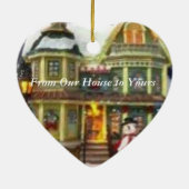 Van "Ons huis tot jullie" Traditionele stijl Keramisch Ornament (Achterkant)