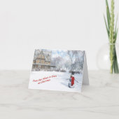 Van ons Huis tot uw kerstkaart Feestdagen Kaart (Voorkant)