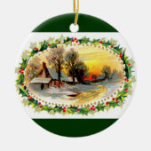 Van ons Huis tot uw kerstversiering Keramisch Ornament (Voorkant)