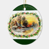 Van ons Huis tot uw kerstversiering Keramisch Ornament (Links)