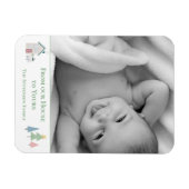 Van ons Huis tot Yours Photo Xmas Holiday Card Magneet (Horizontaal)