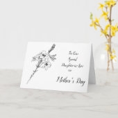 (Van ons) Moederdag Daughter-in-Law Kaart (Gele Bloem)