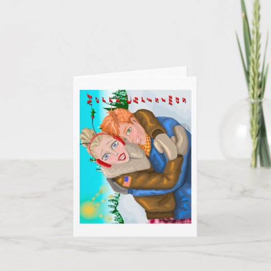 Van ons stel Kerstkaarten dubbelgevouwen Kaart (Voorkant)