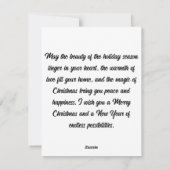 Van Ons Thuis Naar Jouw Thuis Feestdagenkaart (Achterkant)