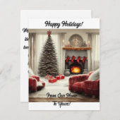 Van Ons Thuis Naar Jouw Thuis Feestdagenkaart (Voorkant / Achterkant)