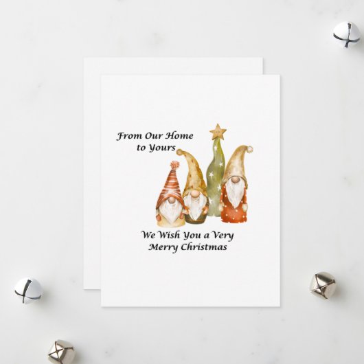 Van Ons Thuis naar Jouw Thuis Feestdagenkaart (Voorkant / Achterkant in situ)