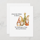 Van Ons Thuis naar Jouw Thuis Feestdagenkaart (Voorkant / Achterkant)