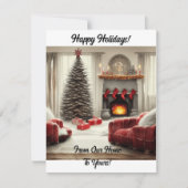 Van Ons Thuis Naar Jouw Thuis Feestdagenkaart (Voorkant)