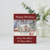 Van ons thuis naar uw thuisvakantiehuis briefkaart (Staand voorkant)