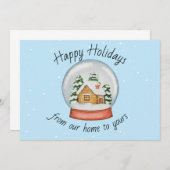 Van ons thuis tot aan de Kaarten met de snowglobe  (Voorkant / Achterkant)